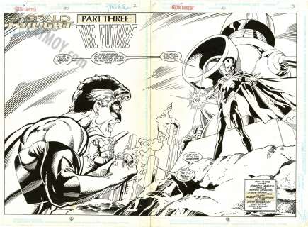 Darryl Banks - green lantern issue 50 page 2 and 3