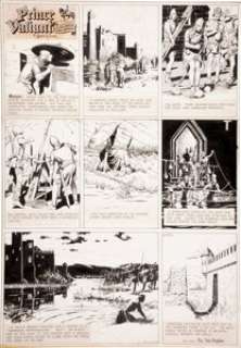 Hal Foster Prince Valiant Sunday Comic Strip #724 Original Art dated 12-24-50 (King Features Syndicate, 1950). - | Heritage