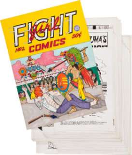 Trina Robbins Girl Fight Comics #2 Complete 36-page Issue Original Art (Print Mint, 1974). The original Women‘s -