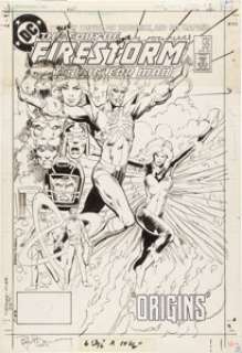 Rafael Kayanan and Dick Giordano The Fury of Firestorm #22 Cover Original Art (DC, 1984). Firestorm brings -