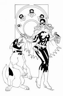 Mark dos Santos - gotham girls published print (sold live on ‘dueling dealers of comic art‘ episode #39 podcast on 10-4-2021