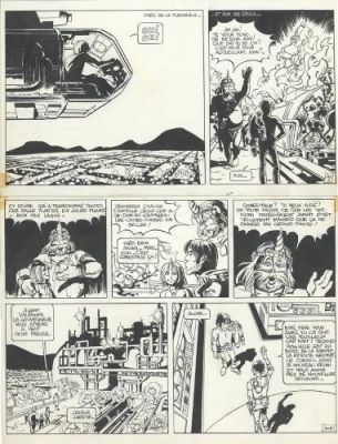 Jean-Claude Mézières | Valérian, Tome 4, Bienvenue sur Alflolol, planche 40. | Galerie 9ème Art