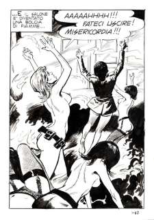 Nevio Zeccara | Hessa n. 1 - Nevio Zeccara - 10x Tavole Originali Erotiche "Esplode l’Europa!" - Page volante - Exemplaire unique - (1970) | Catawiki