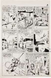 Steve Ditko Amazing Spider-Man #37 Spider-Man Web-Swinging Page 3 Original Art (Marvel, 1966). Wallopin’ - | Heritage