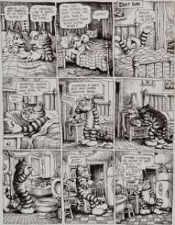 Robert Crumb Cavalier "Fritz the No Good" Page 8 Original Art (1968). After a night with Winston, Fritz - | Heritage