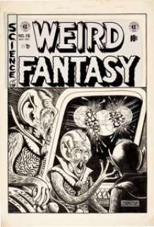 Al Feldstein Weird Fantasy #16 Cover Original Art (EC, 1952). Legendary EC editor/writer/artist Al - | Heritage