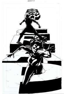 Pere Perez - Spider-Woman #14 P 1 Splash (Sold Live on ‘Dueling Dealers of Comic Art‘ Episode #41 Podcast on 10-18-2021