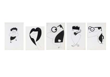 ARDITO PIETRO (1919 - 2005) - LOT COMPOSED BY 5 CARICATURES | Capitolium Art