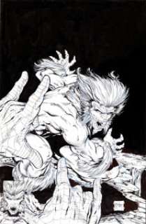 Todd McFarlane Amazing Spider-Man #324 Sabretooth Cover Original Art (Marvel, 1989). "The Assassin Revealed: -