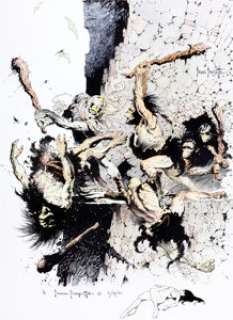 Frank Frazetta Hand Colored/Remarqued/Signed Buck Rogers/Famous Funnies Weird Science-Fantasy #29 Print #1/8 (1971). -