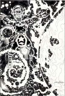 Jack Kirby and Mike Royer Jack Kirby‘s Gods Portfolio Mailing Envelope Illustration Original Art (Communicators -