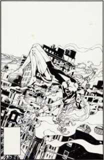 John Czop Spider-Woman Unpublished Cover Original Art (Marvel, 1995). This sublime Spider-Woman cover is apparently -