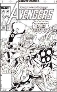 Bob Hall and Joe Rubinstein Avengers #301 Cover Original Art (Marvel, 1989). A new era for Earth’s Mightiest - | Heritage