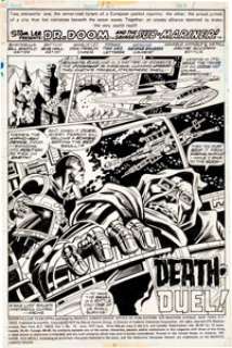 Bob Hall and Don Perlin Super-Villain Team-Up #12 Doctor Doom Splash Page 1 Original Art (Marvel, 1977). In this - | Heritage