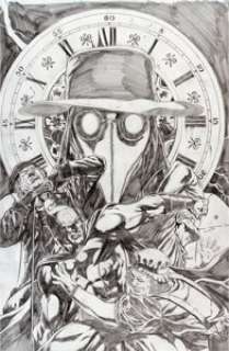 Jason Fabok Detective Comics #17 Cover Original Art with Signed Print (DC, 2013). The Caped Crusader -