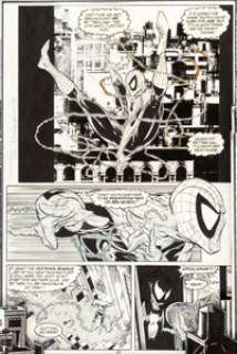 Todd McFarlane Amazing Spider-Man #316 "Dead Meat" Page 24 Original Art in Display Case (Marvel, -