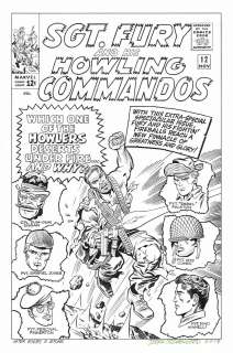 Doug Hazelwood | DOUG HAZLEWOOD 2014 SGT. FURY #12 COVER | Tri-State Original Art