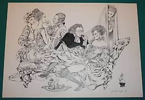 Crepax, Guido | Guido Crepax - Illustrazione originale "Casanova - Convegno Amoroso" formato 50x36 cm - Page volante - Exemplaire unique - (1982) | Catawiki