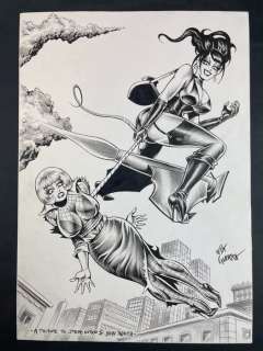 Guerra, Nik | Nik Guerra - Illustrazione originale "A tribute to Steve Dikto & John Romita" - Page volante - Exemplaire unique | Catawiki