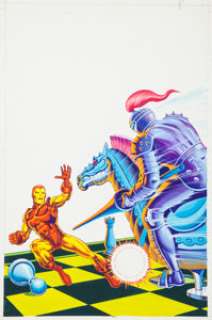 Jean Frisano Strange #168 Cover Iron Man Original Art Group (Editions Lug/Marvel, 1983). This reprint book from -