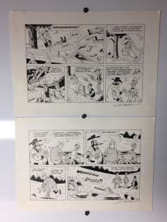 Janvier, Michel - Planche original Lucky Luke - Le Flume (Le Ranch Maudit) - Planche 10 - Page volante - (1986) | Catawiki