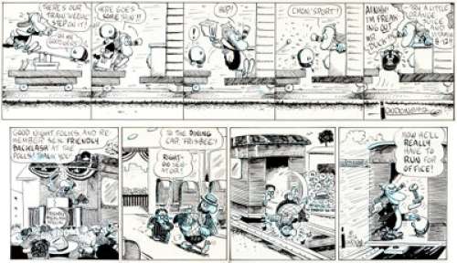 Bobby London Dirty Duck Comic Strip Original Art Group of 3 (1972-77). "I‘m freaking out, Mr. -