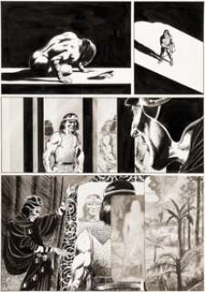 John Bolton Bizarre Adventures #26 Page 24 Original Art (Marvel, 1981). From the issue‘s Kull story -