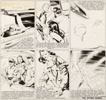 Austin Briggs Flash Gordon Sunday Comic Strip Original Art dated 3-17-46 (King Features Syndicate, 1946). -