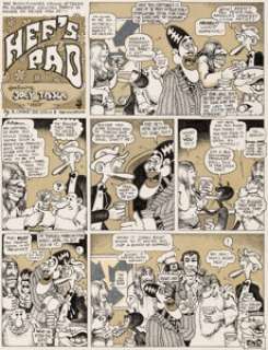 Robert Crumb, Jay Lynch, and Skip Williamson Bijou Funnies #6 1-Page Jam Story Original Art (Kitchen Sink, -