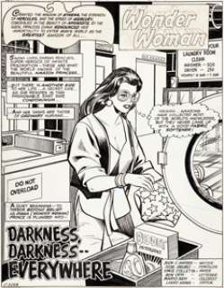 José Delbo and Vince Colletta Wonder Woman #246 Splash Page 1 Original Art (DC, 1978)....