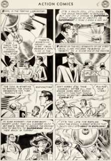 Wayne Boring and Stan Kaye Action Comics #198 Story Page 8 Original Art (DC, 1954)....