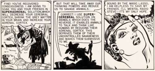 H. G. Peter Wonder Woman Unpublished Partial Page Original Art (DC, c. 1950s). The amazing Amazon has been - | Heritage