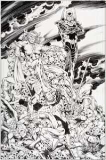 Dan Jurgens and Norm Rapmund Booster Gold #23 Splash Page 13 Original Art (DC, 2009)....