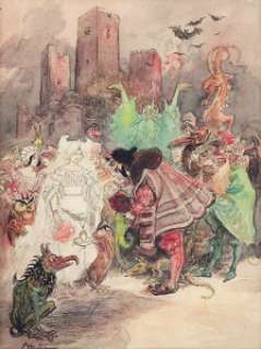 Albert Robida Le Rire "Le Mariage du Diable" (Salon des Humoristes, 1912)....