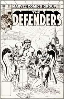 Mike Nasser and Joe Rubinstein The Defenders #89 Cover Original Art (Marvel, 1980).... | Heritage