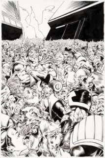 Bart Sears Judge Dredd #28 Cover Original Art (Fleetway/Quality, 1989)....