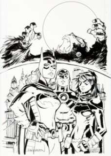 Rick Leonardi and Dan Green Convergence Batgirl #1 Cover Original Art (DC, 2015)....