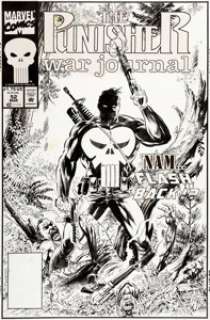  - Gary Kwapisz The Punisher War Journal #52 Cover Original Art (Marvel, 1993)....