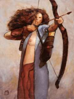 Jeff Jones Archeress Painting Original Art (undated).... | Heritage