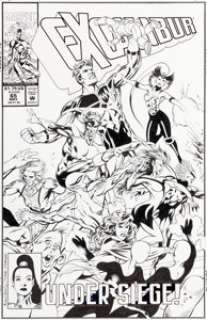 Alan Davis and Mark Farmer Excalibur #65 Cover Original Art (Marvel, 1993).... | Heritage