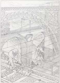 François Schuiten Le Rail Illustration (2009).... | Heritage