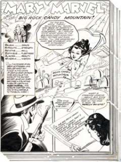  - Jack Binder Studio (attributed) Master Comics #118 Complete 13-Page Story "Mary Marvel and the Big Rock Candy Moun...