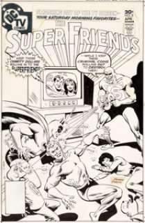  - Ramona Fradon and Bob Smith Super Friends #5 Cover Original Art (DC, 1977)....