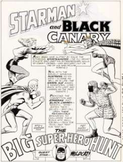 Murphy Anderson Brave and the Bold #62 Wildcat Part 1 "The Big Super-Hero Hunt" Original Art - | Heritage