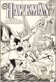  - Murphy Anderson Hawkman #7 Cover Original Art (DC, 1965)....