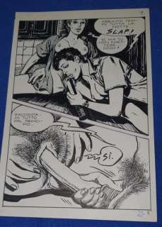 Rapetti | A porta chiuse - 7 planches originales - La Mantenuta - Page volante - Exemplaire unique - (1987) | Catawiki