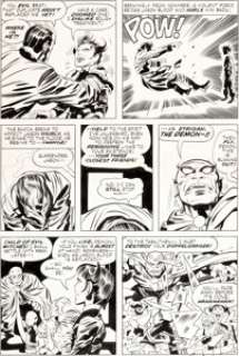 Jack Kirby, Mike Royer, and William Stout Demon #14 Story Page 14 Original Art (DC, 1973)....