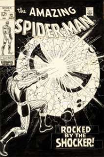 John Romita Sr. Amazing Spider-Man #72 Cover Original Art (Marvel, 1969).... | Heritage