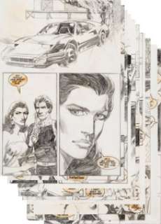 Mike Grell Jon Sable, Freelance #43 Complete 26-Page Story Original Art (First, 1986).... (Total: 26 Original Art)