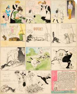 Richard F. Outcault Buster Brown Sunday Comic Strip Original Art (American-Journal Examiner, c. 1914).... | Heritage